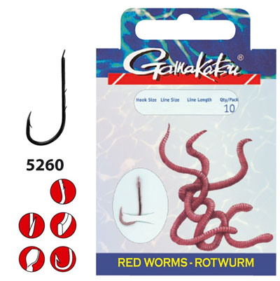 Przypony Gamakatsu Redworm LS-5260