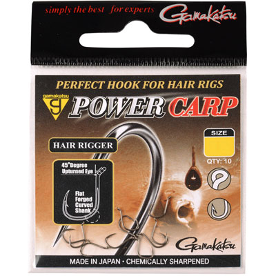 Haczyki Gamakatsu Power Carp Hair Rigger [10 szt.]