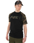 Koszulka Fox Black/Camo Raglan T-Shirt