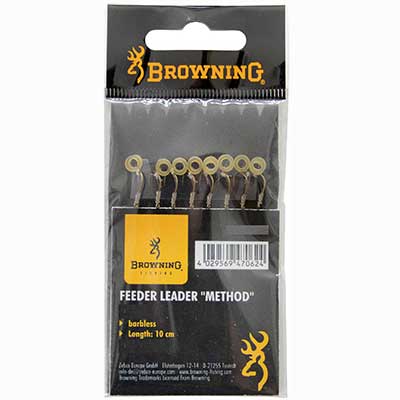 Przypony Browning Feeder Method 10 cm z gumk bezzadziorowe