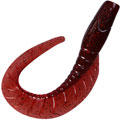 Twister Dragon Maggot Red Black + Red Glitter